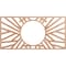 Ekena Millwork Hoover Wood Fretwork Pierced Ceiling Medallion, Cherry, 26"W x 13"H x 9 5/8"ID x 1/4"T CMWP26X13X0250HOCH - alternate 1